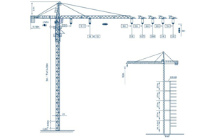 Grúa Torre Estándar QTZ250-7030