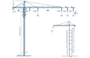 Grúa Torre Estándar QTZ80-6010-6T 