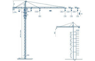 Grúa Torre Estándar QTZ80-6010-8T